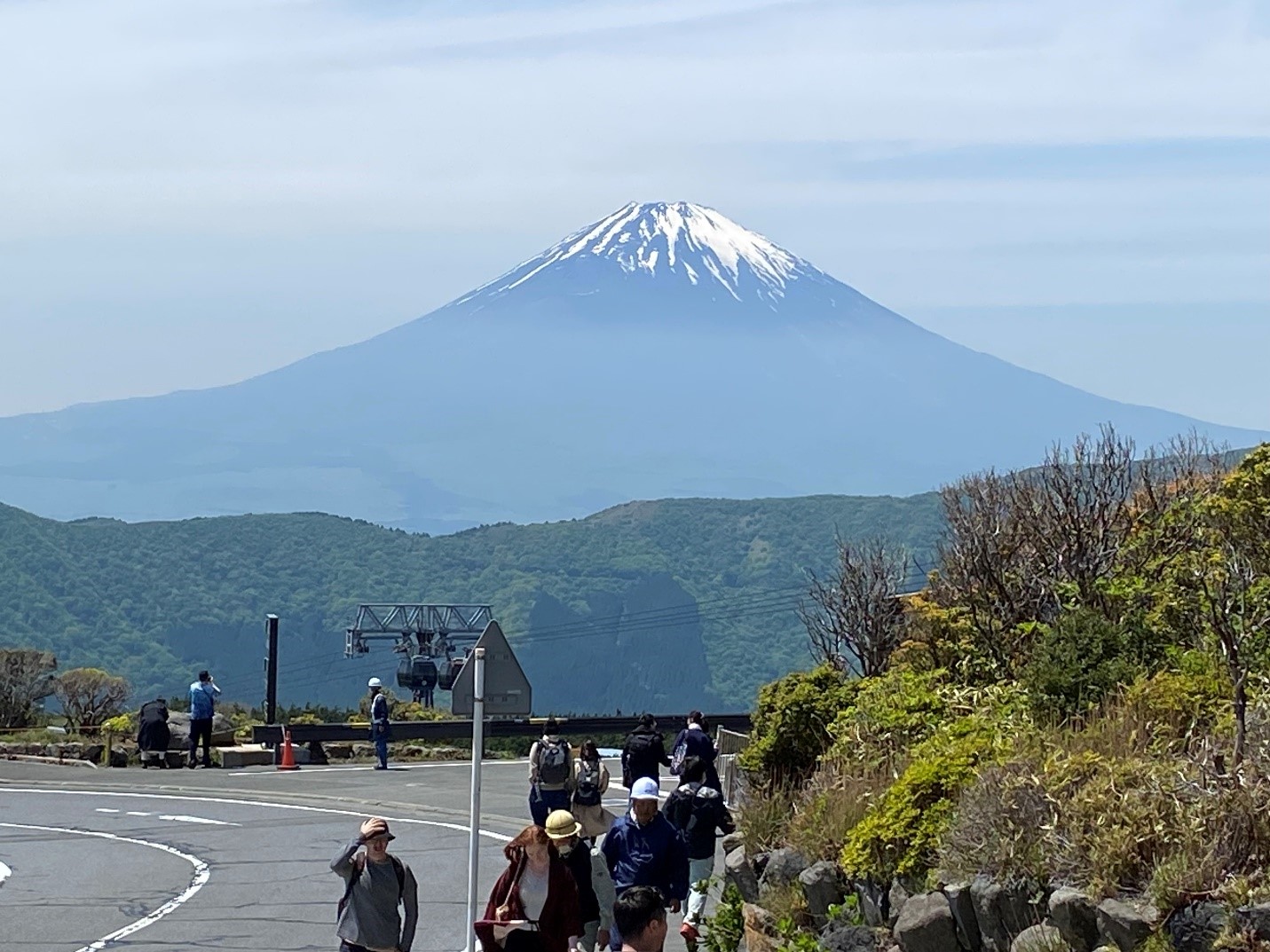 View of Mt. Fuji from Owakudani