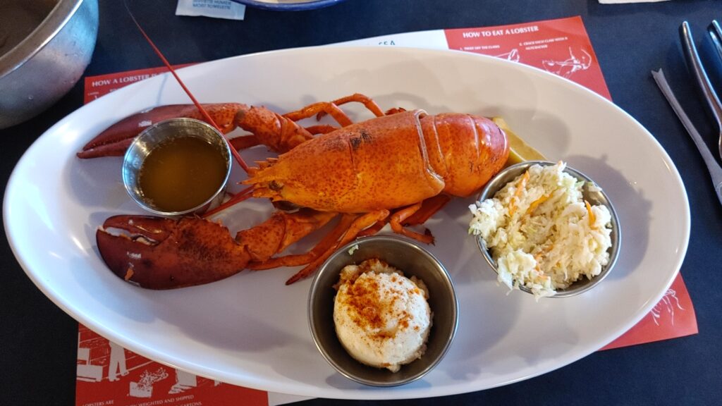 Steamed lobster at Sou' Wester